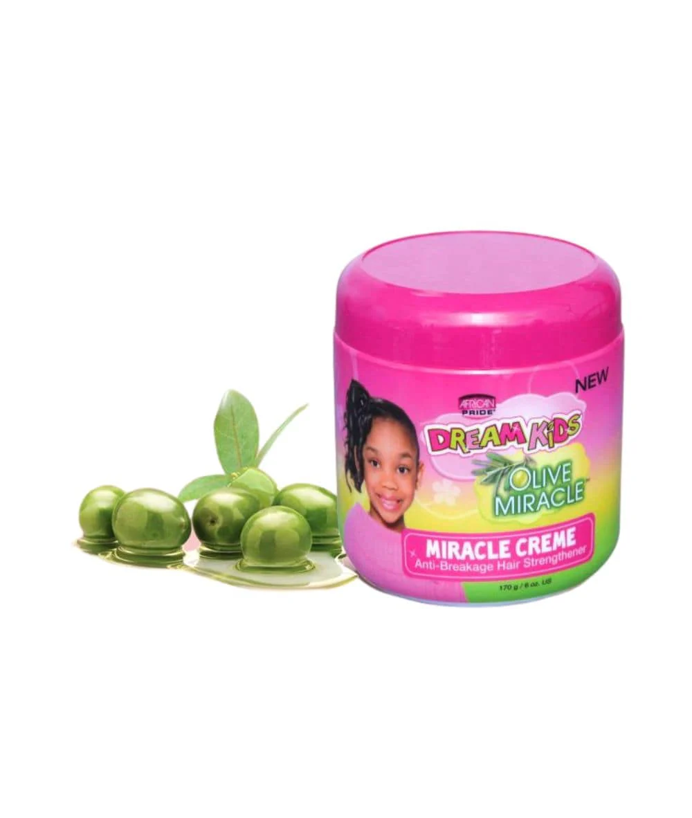 African Pride Dream Kids Olive Miracle Anti-breakage Hair Strengthener Miracle Creme 6oz - Image 2