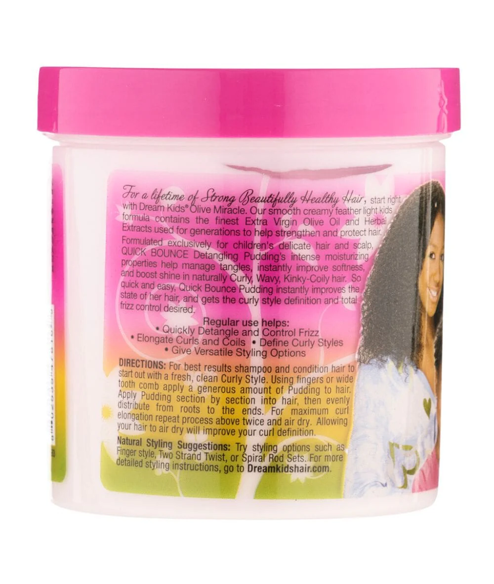 African Pride Dream Kids Olive Miracle Quick Bounce Detangling Pudding 15oz - Image 5