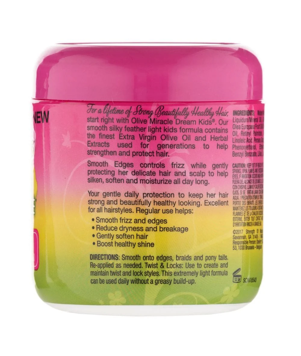 African Pride Dream Kids Olive Miracle Smooth Edges Anti-frizzy Conditioning Gel 6oz - Image 3