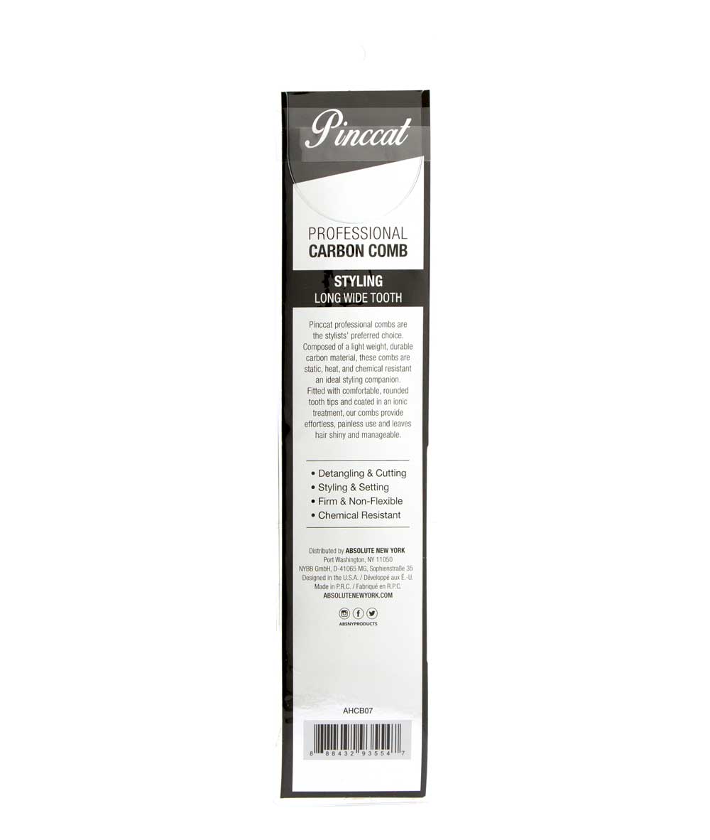 Absolute New York Pinccat Professional Carbon Comb #Ahcb - Image 18