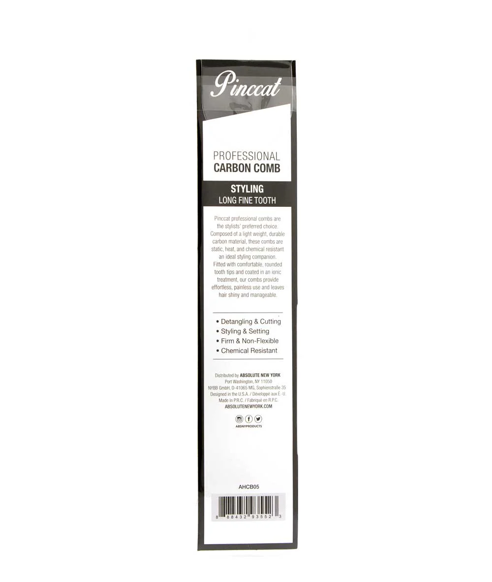 Absolute New York Pinccat Professional Carbon Comb #Ahcb - Image 21