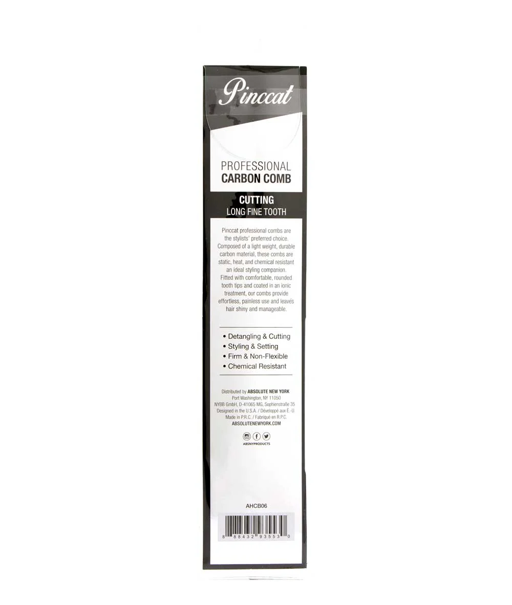 Absolute New York Pinccat Professional Carbon Comb #Ahcb - Image 30