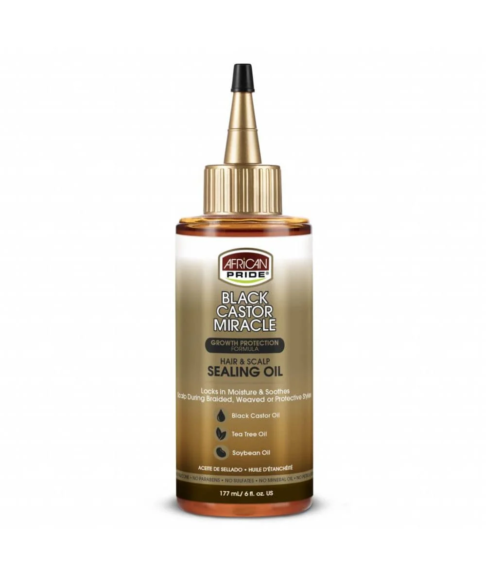 African Pride Black Castor Miracle Sealing Oil 6oz - Image 7