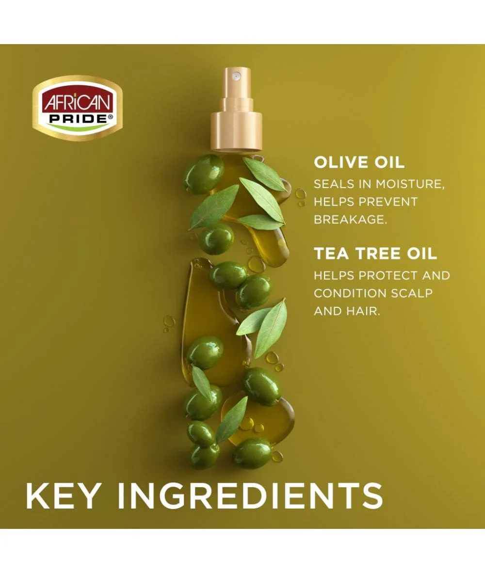 African Pride Olive Miracle Braid Sheen Spray 12oz - Image 4