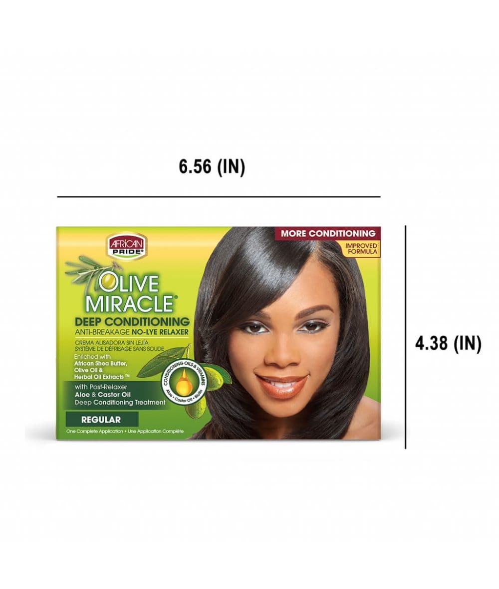 African Pride Olive Miracle No-Lye Relaxer (Regular) Kit - Image 4