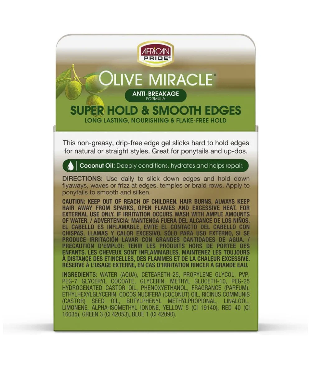 African Pride Olive Miracle Silky Smooth Edges 2.25oz - Image 3