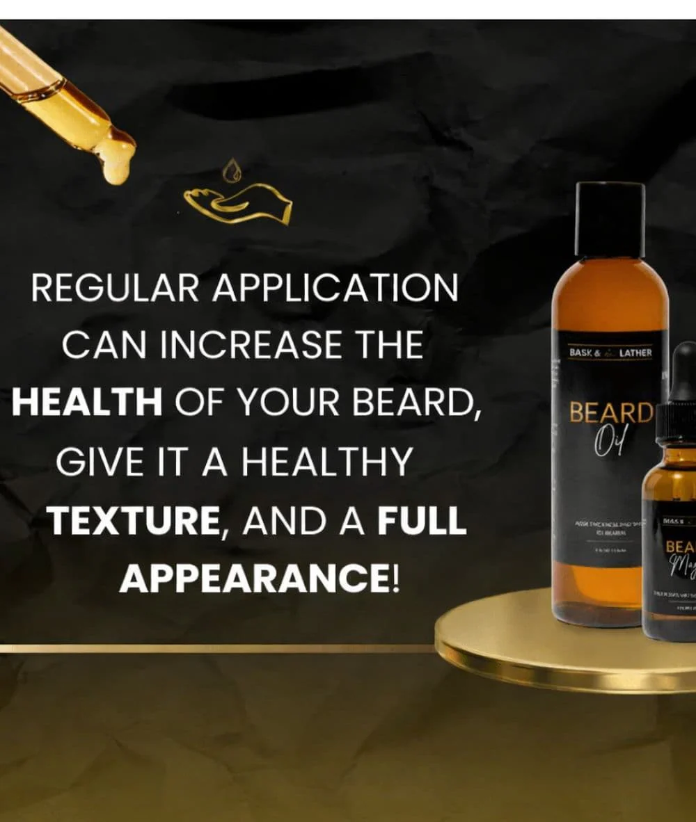 BASK & LATHER Beard Oil 4oz - Image 3