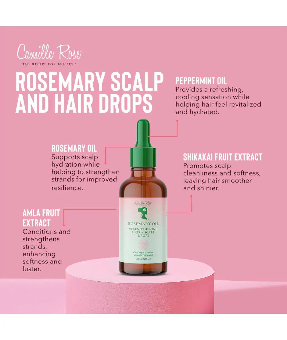 Camille Rose Rosemary Oil Strengthening Hair Drops 1.9oz - Image 3