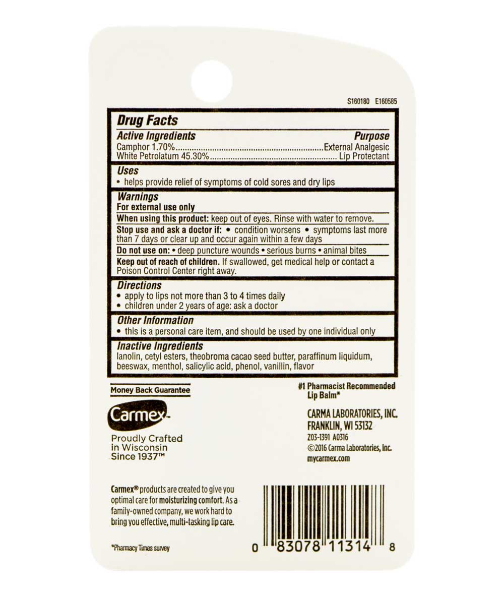 Carmex Tube Classic Lip Balm Medicated 0.35 oz - Image 2