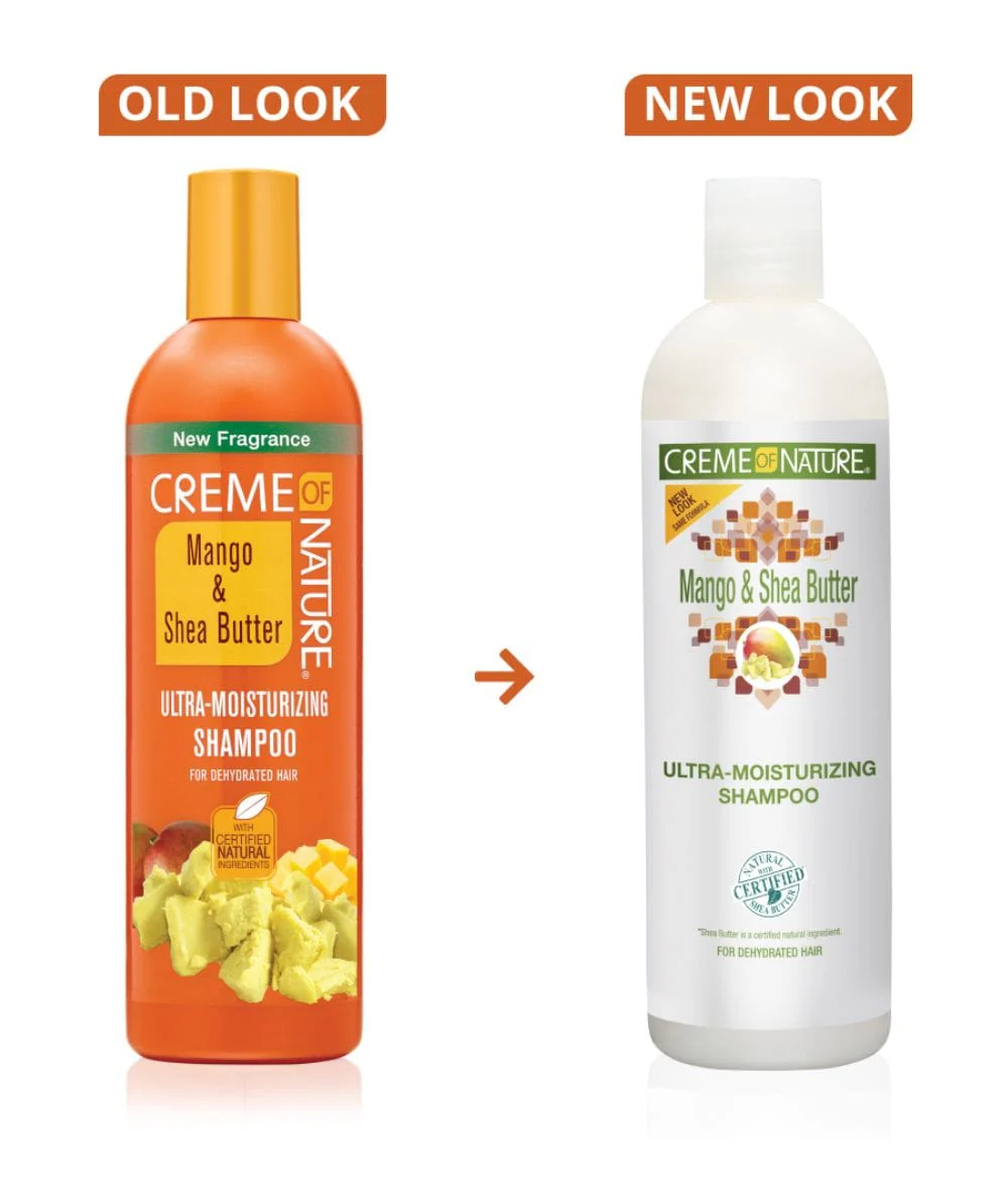 Creme Of Nature Mango & Shea Butter Ultra-Moisturizing Shampoo 12oz - Image 2