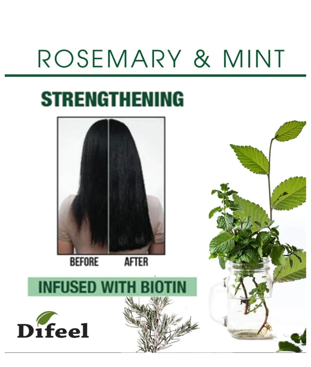 Difeel Rosemary & Mint Strengthening Conditioner 12oz - Image 3