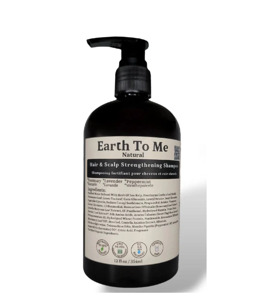 Earth To Me Hair & Scalp Strengthening Shampoo 12oz - Image 2