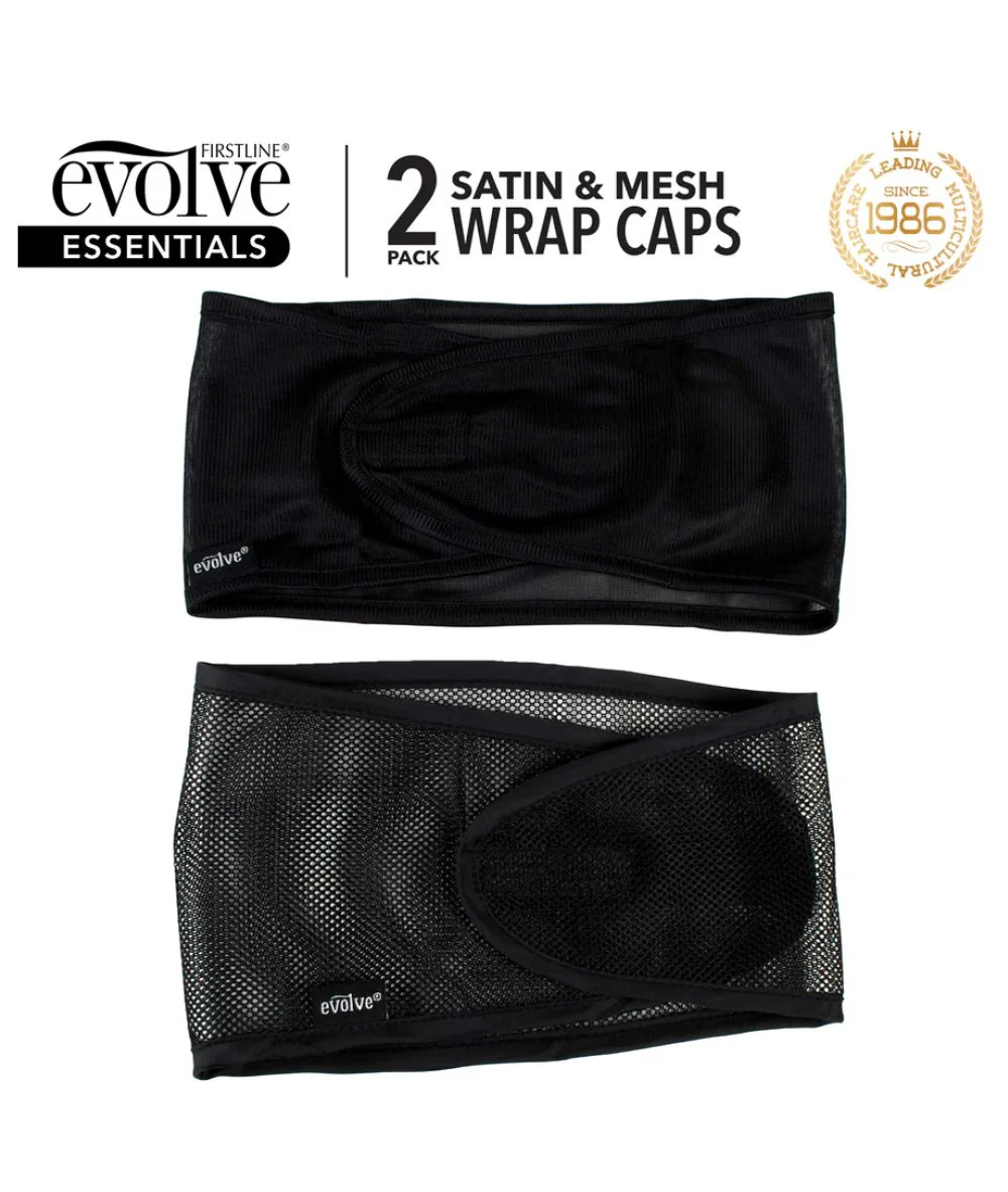 First Line Evolve Satin & Mesh Wrap Cap 2-Pack #8060 - Image 3
