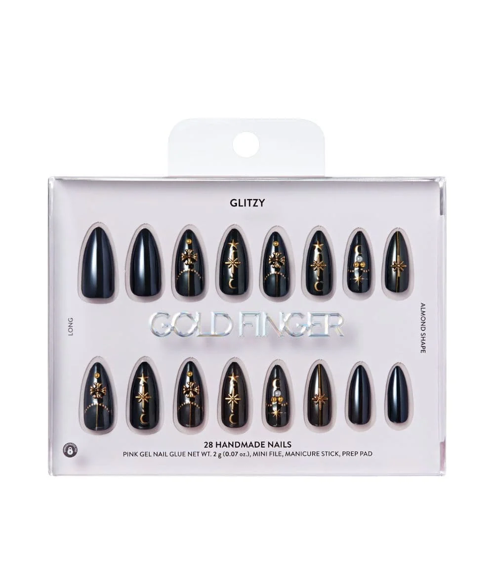 Gold Finger Glitzy Handmade Nails - Image 11