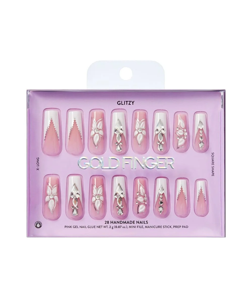 Gold Finger Glitzy Handmade Nails - Image 21