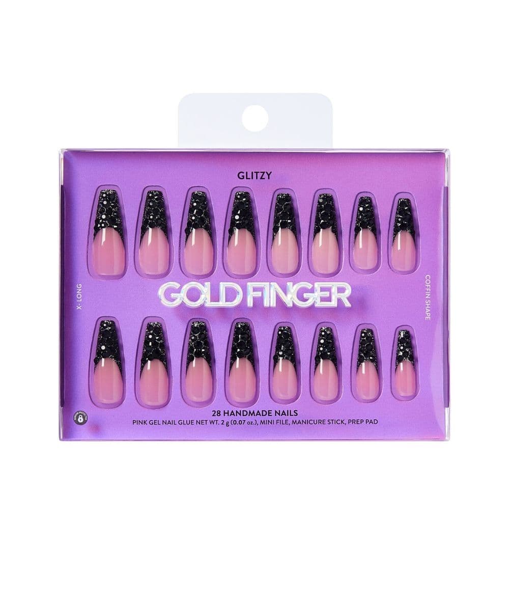 Gold Finger Glitzy Handmade Nails - Image 25