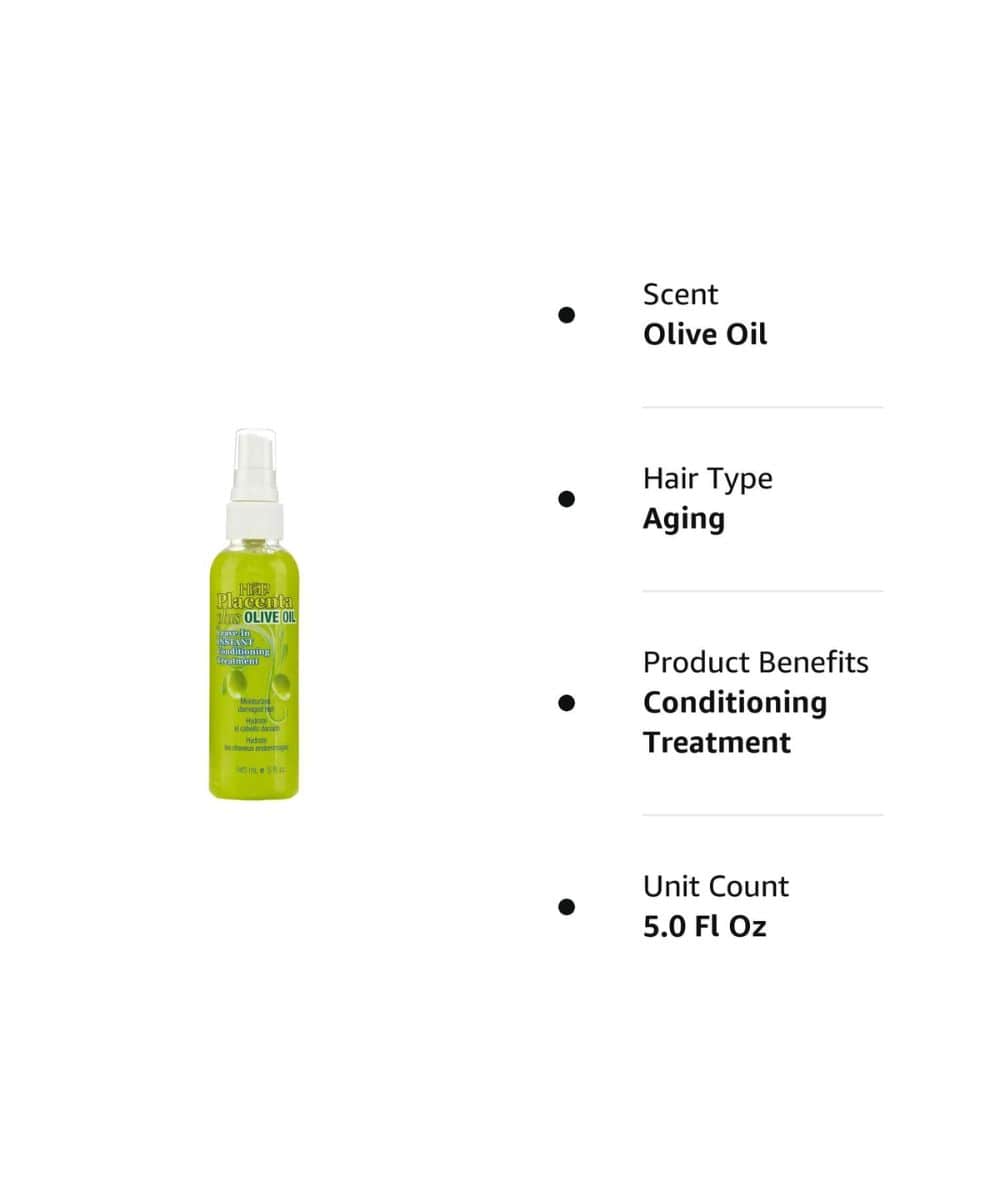Hask Placenta Hair Repair Treatment Spray Olive 5Oz - Image 3