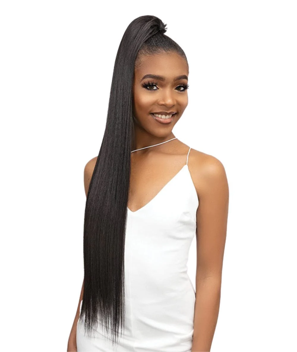 Janet Remy Illusion Virgin Human Hair Dupe Pony - Straight 32" - Image 2