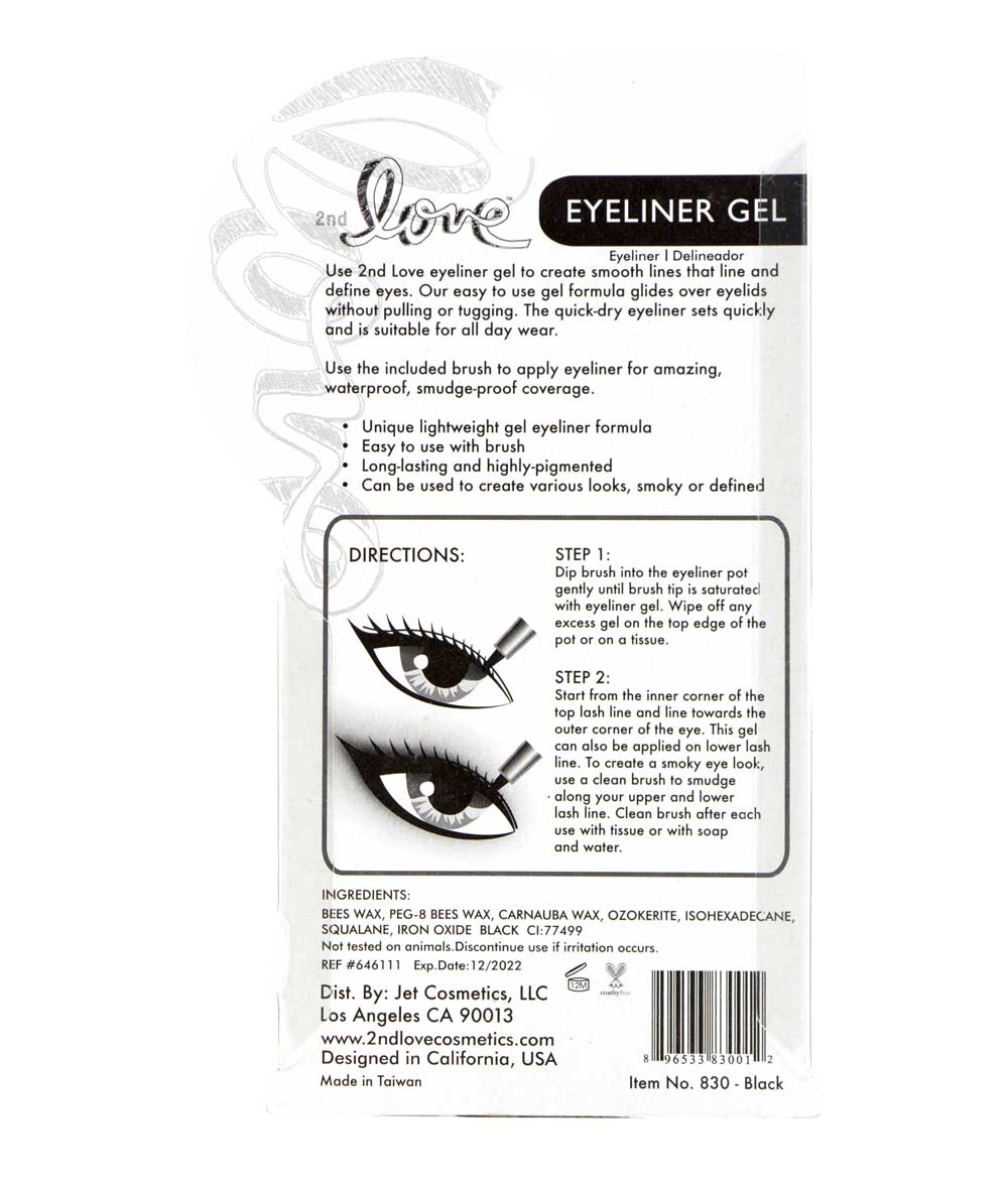 Jet Cosmetics 2Nd Love Eye Liner Gel 3 G - Image 3