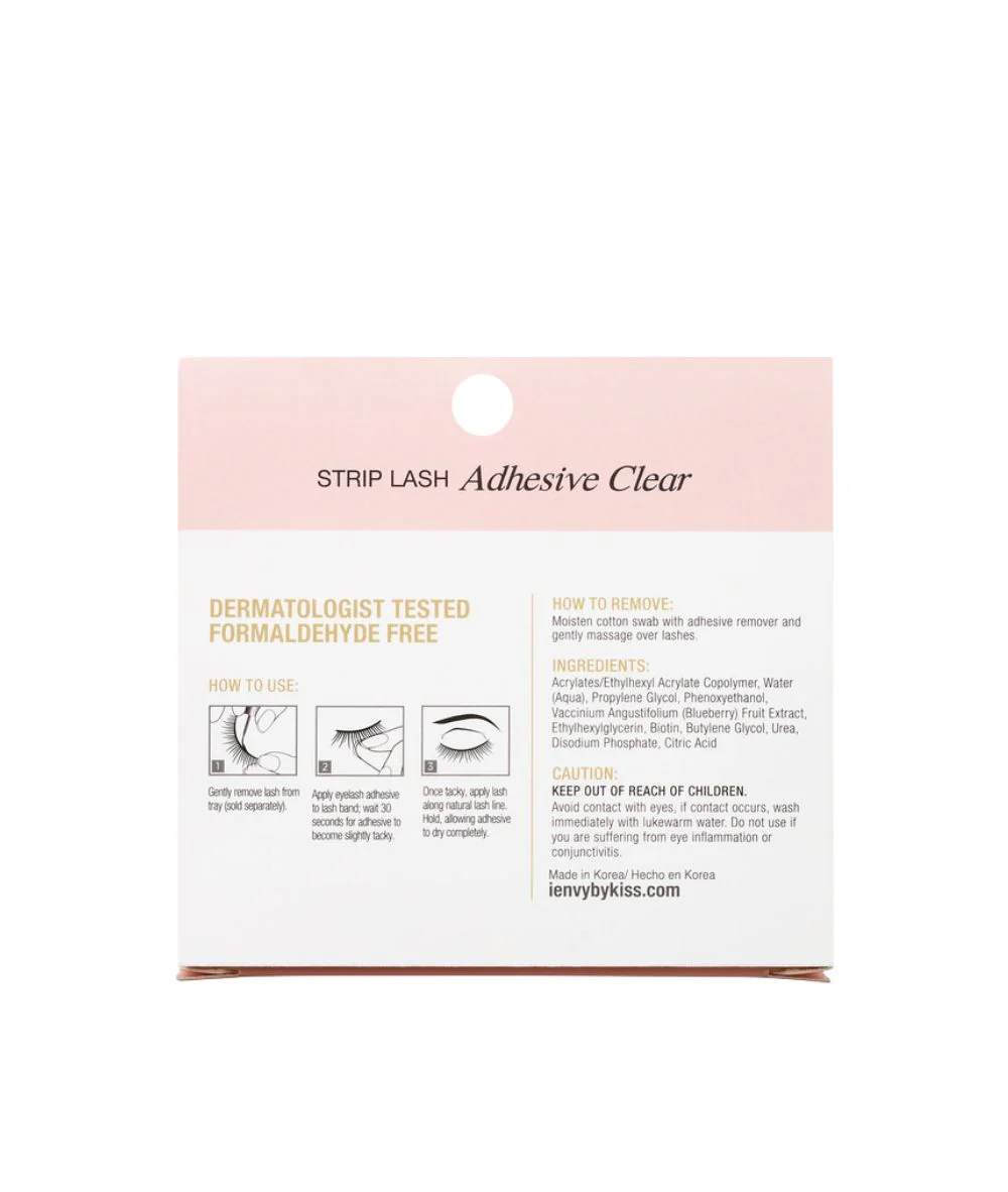 Kiss I-Envy V Luxe Biotin Strip Lash Glue [Clear] #Vleg02 - Image 3
