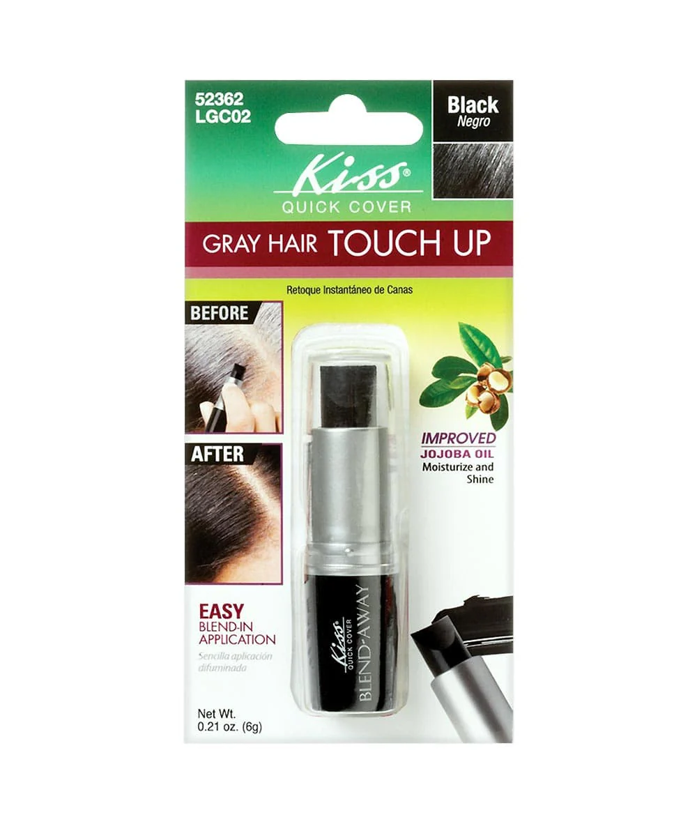 Kiss Quick Cover Gray Hair Touch Up Blend-In Applicator 6 G #Lgc - Image 4