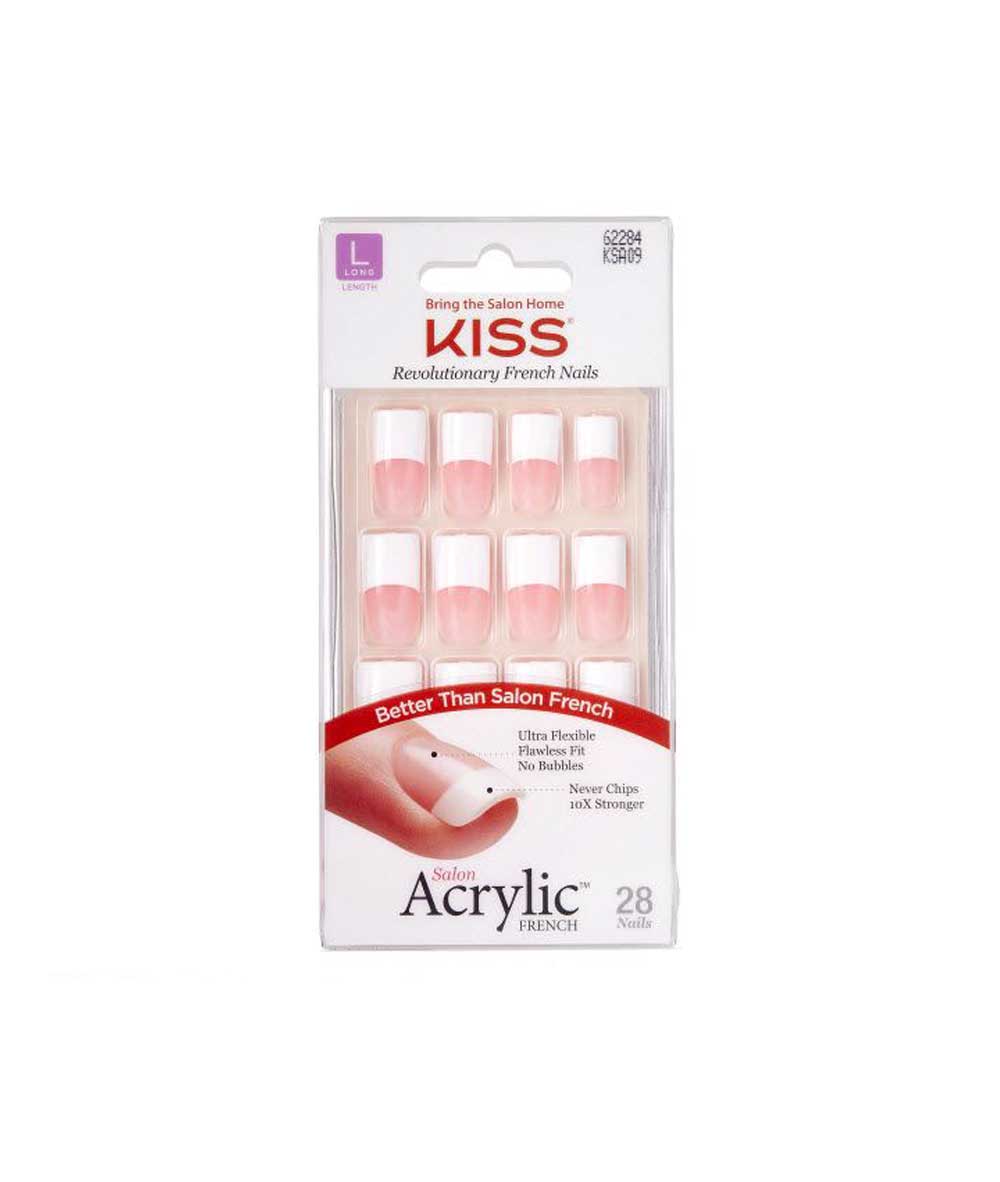 Kiss Salon Acrylic French Kit 28 Nails #Ksa - Image 2