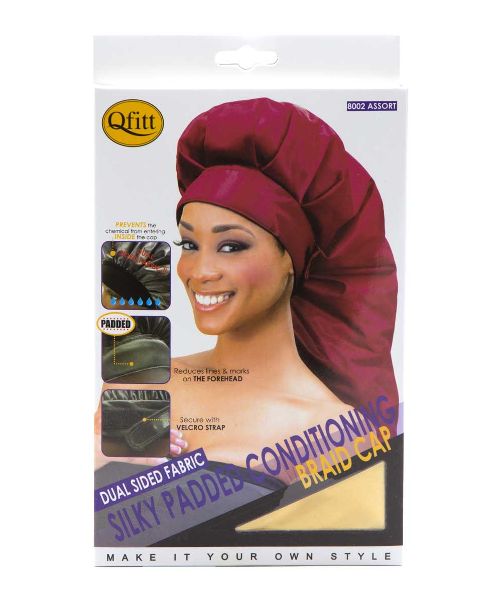 M&M Qfitt Dual Sided Fabric Silky Padded Conditioning Braid Cap - Image 3