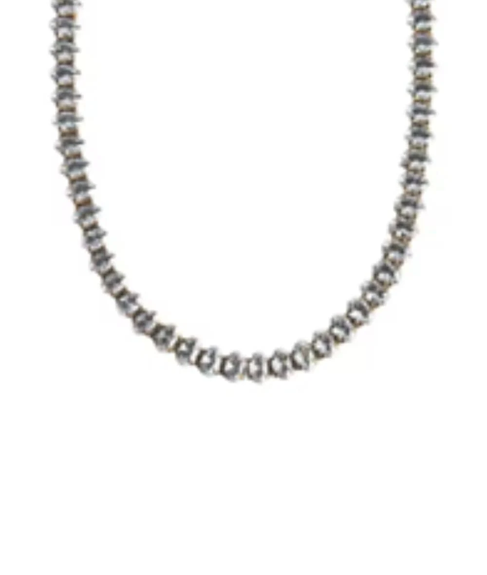 Nude Rose Stainless Steel 18K Gold/P Large Frosty Tennis Zircon Necklace #N-125 - Image 2