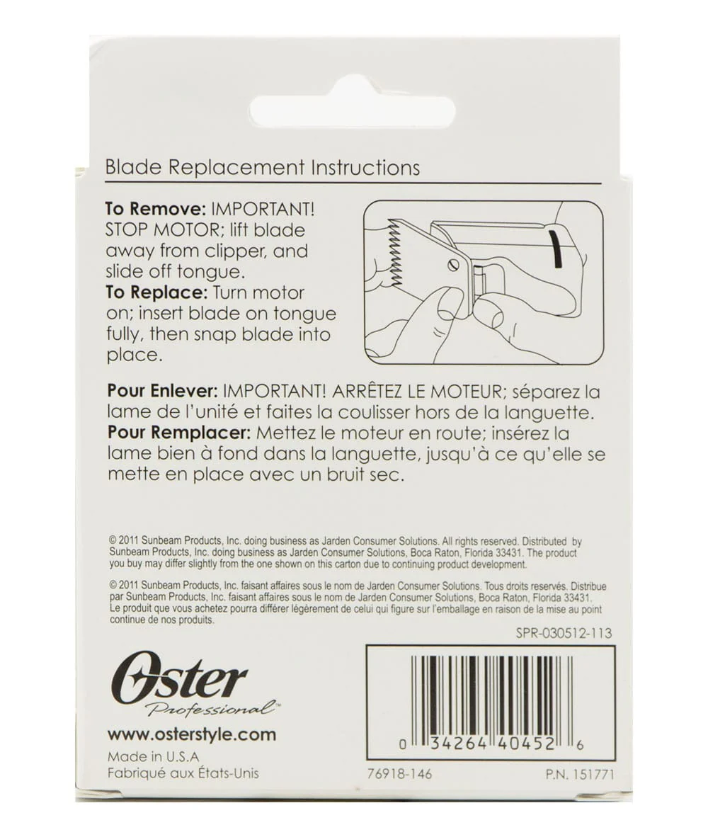 Oster Blade 3 1/2 [3/8In, 9.5mm] #76918-146 - Image 2