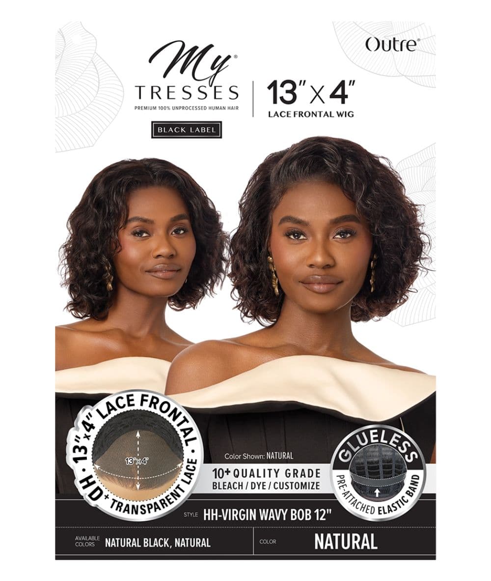 Outre Mytresses Black Label HH Lace Front Wig- 13X4 Virgin Wavy Bob 12" - Image 5