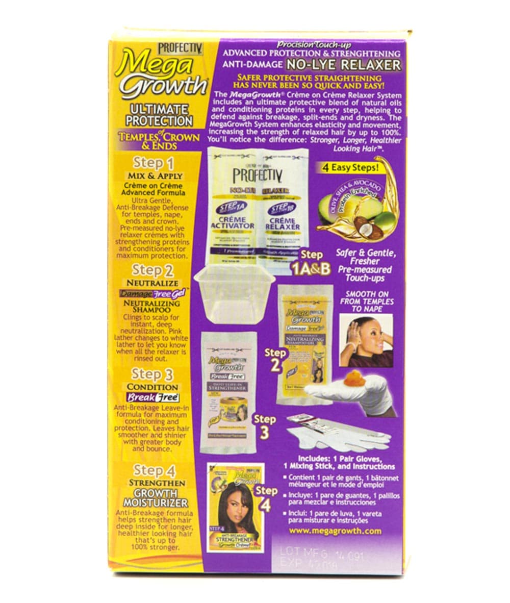 Profectiv Mega Growth Anti-Damage No-Lye Relaxer 1 Complete Touch-Up Application - Image 4
