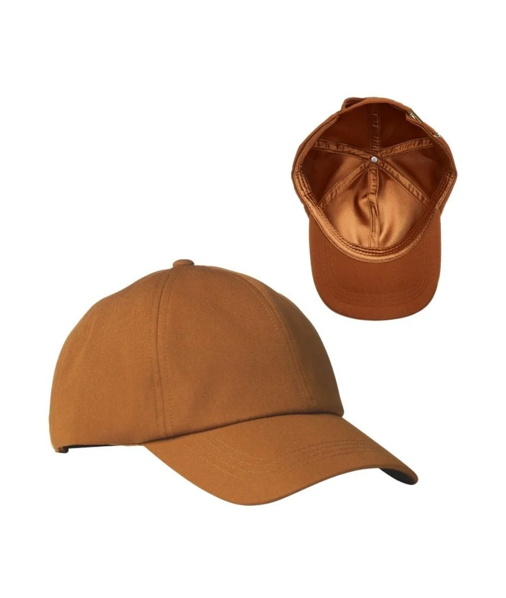 Red By Kiss Satin Lined Baseball Cap - Image 5