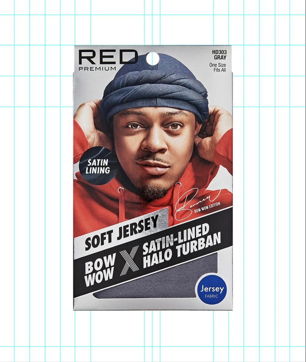 Red By Kiss Satin Lined Halo Turban Jersey #Hd - Image 3