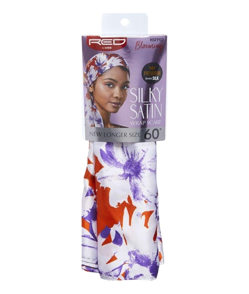 Red By Kiss Silk Satin Wrap Scarf 60" #Hsfp - Image 5
