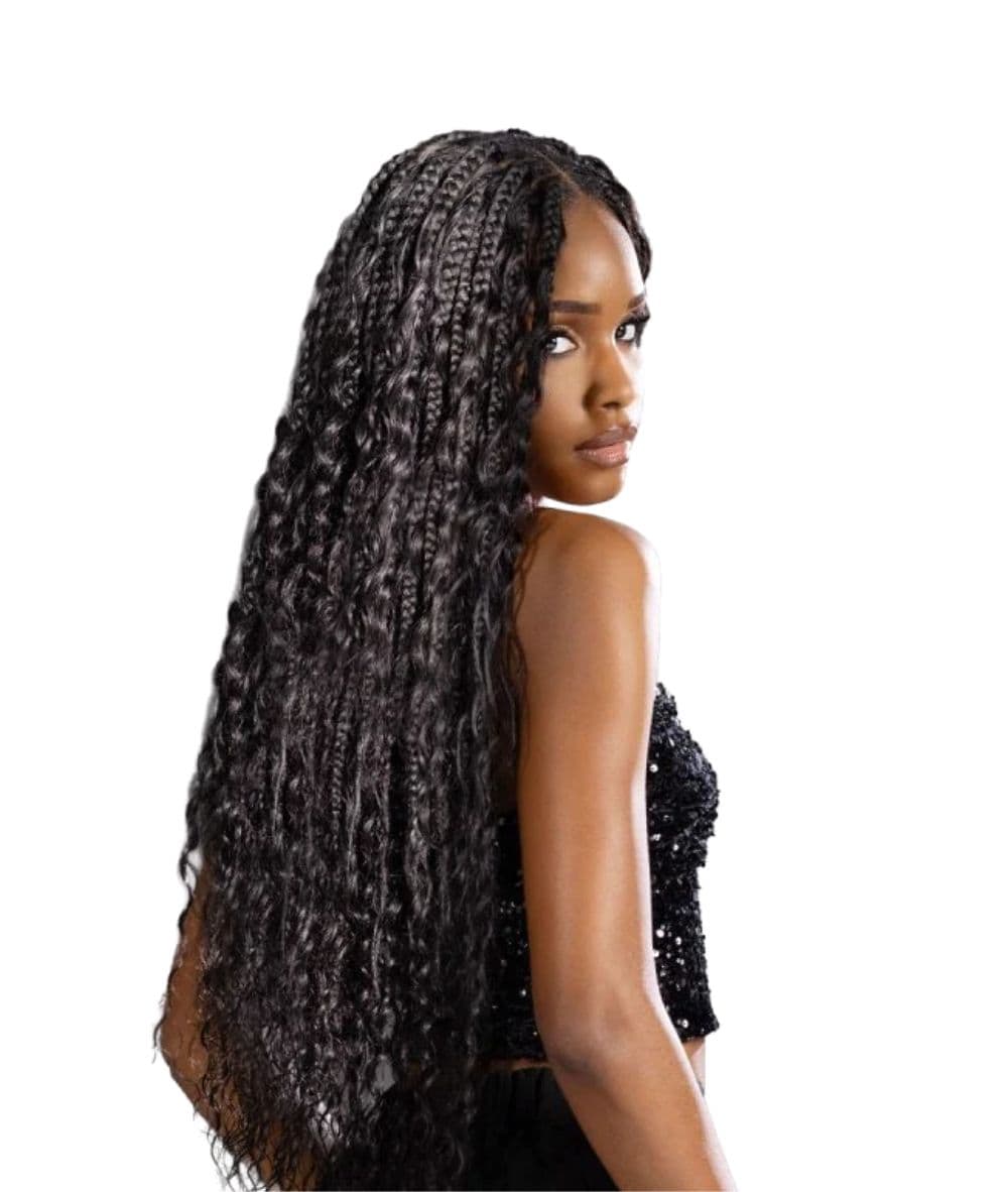 Sensationnel Empire Human Feather Crochet Deep 18" - Image 2