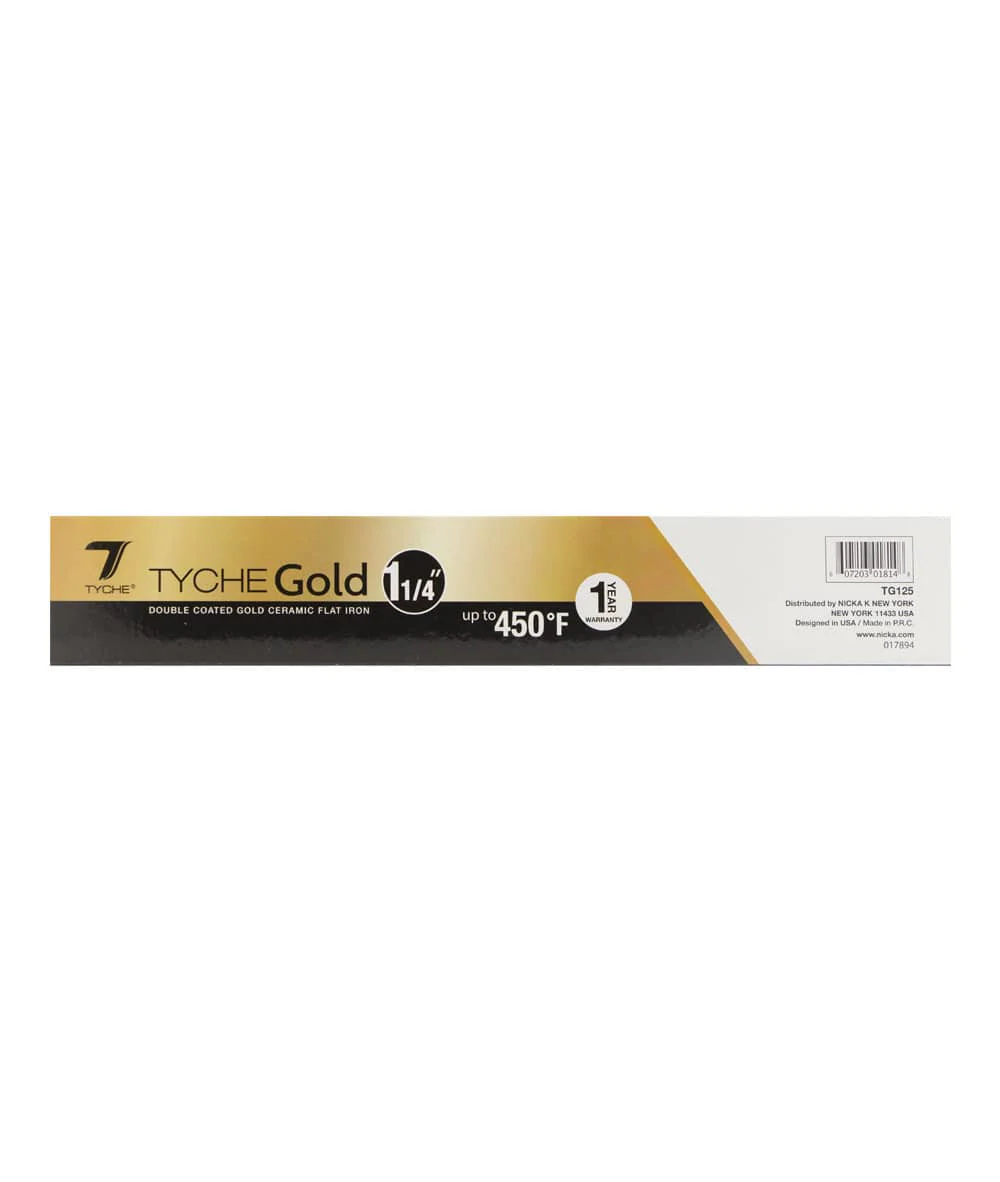 Tyche Gold Double Coated Gold Ceramic Flat Iron [1 1/4"] #Tg125 - Image 3