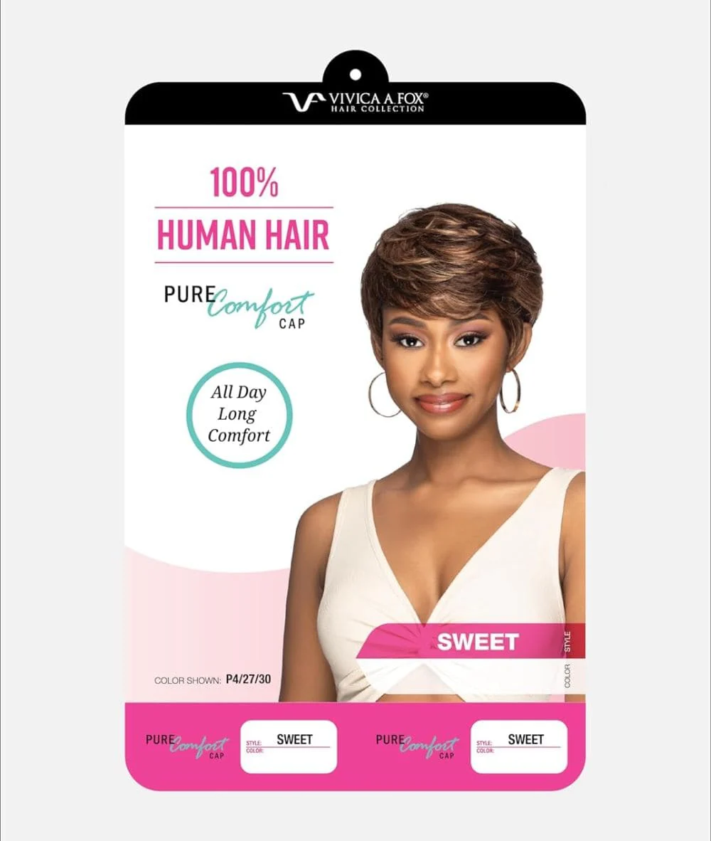 Vivica A Fox Human Hair Full Pure Comfort Cap Wig- Sweet - Image 4